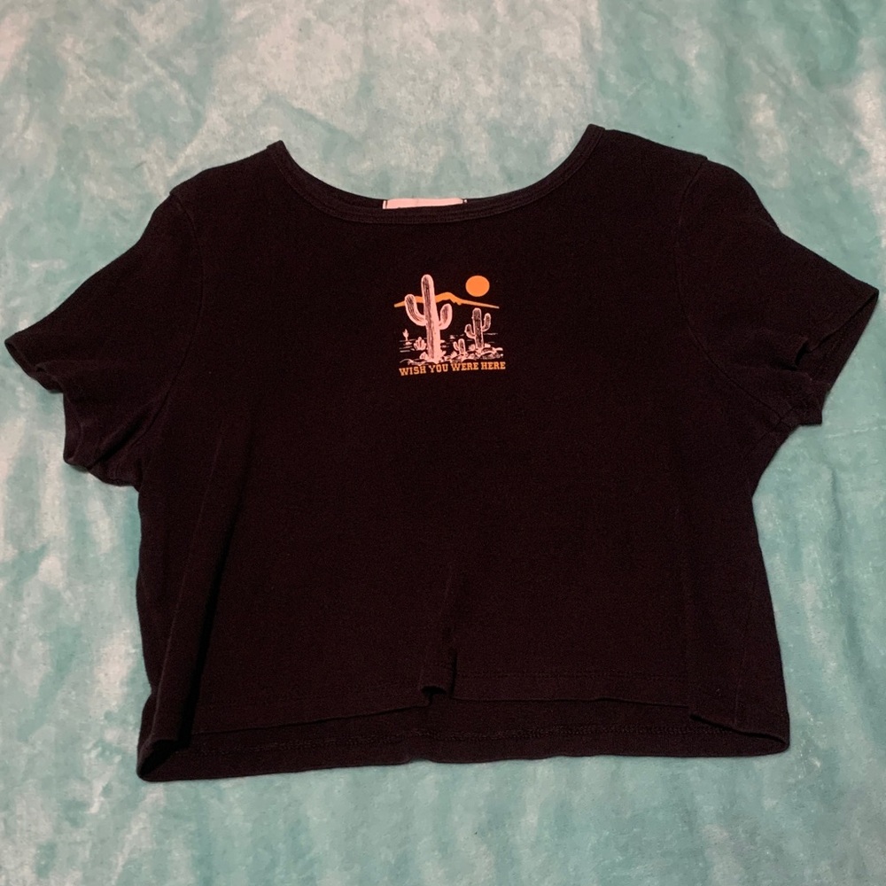 Obsessive Love Black Crop Top